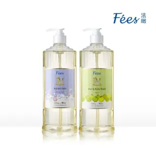 【Fees 法緻】嬰兒泡泡露600ml+嬰兒洗髮沐浴精600ml