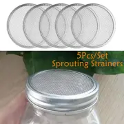 5Pcs Sprouting Mesh Screen Strainer Filter for Mason Canning Jars Bottle 70/86mm