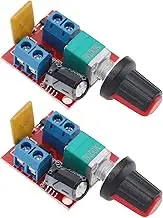 eMagTech 2pcs Mini PWM Speed Controller Low Voltage DC 3V-35V 5A 90W Governor LED Dimmer Controller Switch Motor Speed Controller Module