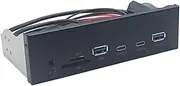 SMZhomeone panel converter USB 3.2 Gen1 Front Panel 5Gbits Card Reader 5.25 Inches ABS Industrial Converter