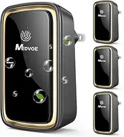 Medvoe Plug-In Air Purifier 4 Pack Mini Vacuum Cleaner for Dogs and Cats (Black)