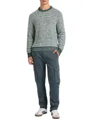 [Marcs] Geelong Cotton Knit in Green Multi