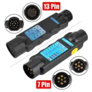 12V Trailer Tester 7 13 Pin Adapter Diagnostic Tool Wiring Check Light Test Plug