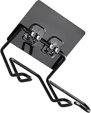 VALICLUD 2pcs Wall Mounted Hair Dryer Rack Black Hanging Hair Dryer Holder Blow Dryer Wall Mount Wall Hook Wall-Mounted Bracket Door Back Hanger Hooks Wall Mounted Hanger No Stickers White