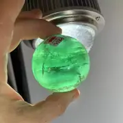 Fluorite (green) unusual color sphere from Angola, healing crystal