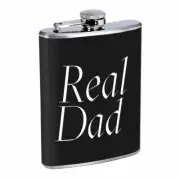 Dad Fathers Day D3 Flask 8oz Stainless Steel Hip Drinking Whiskey