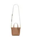 SAINT LAURENT Toy Mini $1450 Fox Box Leather Shopping Tote Bag New