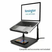 Kensington SmartFit Laptop Riser Notebook Stand Holder w/Qi Wireless Charger Pad