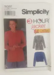 SIMPLICITY PATTERN 9082 ~ MISSES JACKET ~ SIZES 8, 10, 12, 14 UNCUT