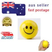 3Pcs SMILEY FACE SQUEEZE ANTI STRESS BALLS Adult Hand Wrist Exercise Toy Balls
