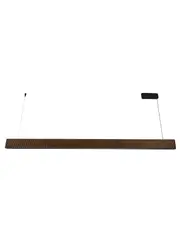 Cedar 1.8m LED Colour-Shifting Pendant in Ribbed Walnut