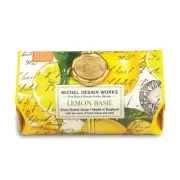 Michel Design Works Lemon Basil Large Bath Soap Bar Lemon Mandarin Basil Leaf