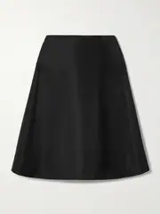 [MCQUEEN] MCQUEEN - Satin Midi Skirt - Black - IT36 IT 36 Black