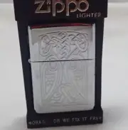 Zippo Lighter Angel Wings High Polish Chrome 2001 (E 01) Unused