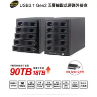 在飛比找蝦皮購物優惠-伽利略 USB3.1 Gen2 五層抽取式硬碟外接盒(35D