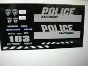 Baltimore Maryland Police SUV Decals GHOST Version 1:64 two for one money