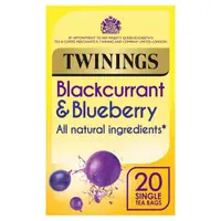 在飛比找蝦皮購物優惠-英國 Twinings川寧無咖啡因黑加侖藍莓水果茶40g20