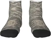 [JBYJBX] Army Digital Camouflage Print Adult Socks Womens Mens Workout Thermal Cozy All-Season Gift Holiday Articles Use