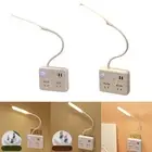 LED Desk Lamp Voice Touch Control USB 3 Levels Brightness Multifunctional Table
