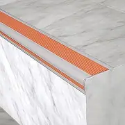 Stairs Edge Protection Step Edge Trim Strips, 5cm Wide Rubber Non Slip Floor Transition Strips/Stair Nosing Laminate/Corner Stair Trim Staircase Edge Protector, Can Be Cut, Waterproof