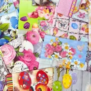 Easter Paper Napkin For Decoupage, Mystery Pack Variety of 20 Napkins