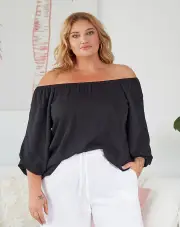 Byron Top -Black, Size 20