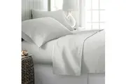 Hotel Living 250TC 100% Cotton Sheet Set Off White Single
