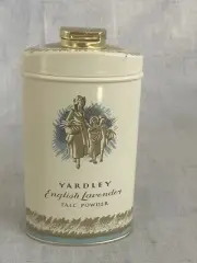 Vintage Yardley English Lavender Talc Powder Tin Full of 3oz Tin
