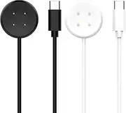 [Baifosrest] Charger Cable Compatible for Google Pixel Watch 2 Magnetic USB Type-C Charging Cord Accessories Replacement for Pixel Watch 2 Smartwatch 3.3Feet (Black&White)