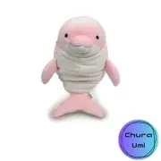 Morisaka Global Mochi Dolphin Pink L Dolphin Plush Toy Healing Soft to the Touch