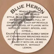 Lazy Magnolia Brewery Blue Heron Beer Coaster Kiln MS