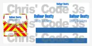 Code 3 Adhesive Vinyl Decals Suit 1/43 1/50 Transit Custom - Balfour Beatty