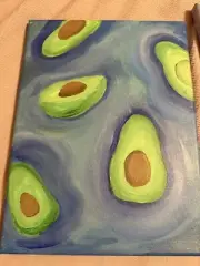 Avocado Painting acrylic paintings on canvas hand painted