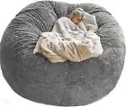 Giant Sherpa Bean Bag Chair Cover, Ultra Soft Bean Bag Bed (No Filler, Cover Bag