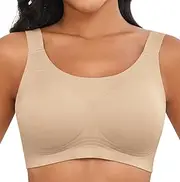 [Xcutting] Women Seamless Bras for Women No Underwire Full Coverage Everyday Bras Comfort Wireless Padded Bras Plus Size