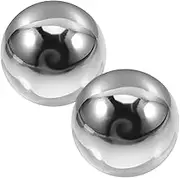 Whiskey Accessories Set 2pcs Stainless Steel Whiskey Balls for Ice Reusable Steel Ice Balls