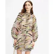TED BAKER ZEENAA Blouson Sleeve Sheer Mini Dress Size 1 / US 0 - 2 G27