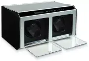Silver-Tone Metal & Acrylic Double Watch Winder