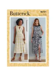 Butterick Sewing Pattern B6761 Misses Dress Bodice Variations Sizes 14-22 UNCUT