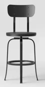 Dakota Adjustable Wood Seat Barstool - Threshold