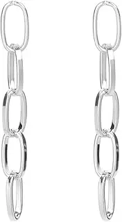 [ZYJLM] Link Chain Drop Earrings Minimalist paperclip Chain Dangle Earrings for Women Girls Gold Silver