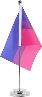 HOODANCOS Bisexual Rainbow Table Flag Pride Decorations for Office Home Party Lgbtq Accessories