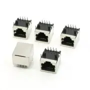 5 Pcs 8Pin RJ45 Jack Sockets for Ethernet Network Data Transfer