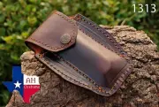 HAND MADE PURE LEATHER SHEATH FOR FOLDING KNIFE SHEATH AH-1313