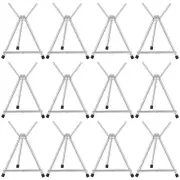 Xinnun 12 Pcs Aluminum 15'' to 21'' High Tabletop Easel Display Adjustable Po...