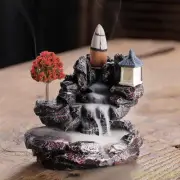 Backflow Incense Burner Ceramic Waterfall Backflow Incense Burner Decoration