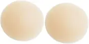 [CALLARON] 1 Pair Breathable Silicone Nipple Covers for Women Reusable Pasties with Excellent Adhesion Ultra Thin and Skin Friendly Design Convenient for Travel Skin Tone Beige