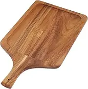 TIDTALEO Natural Wood Steak Plate Pizza Paddle Restaurant Grade Kitchen Serving Board