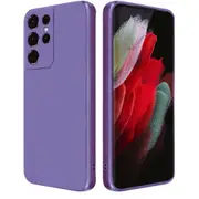 MCC For Samsung Galaxy S21 Ultra 5G Soft Liquid Silicone Shockproof Case Cover G998 [Dark Purple]