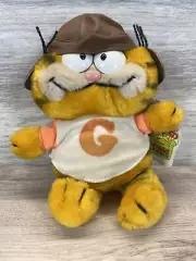 1981 Garfield Football Bean Bag Stuffed Plush Dakin Vintage NOS With Tags